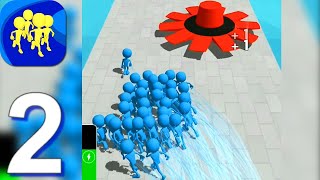 Crowd Runners - Gameplay Walkthrough Part 2 (Android,iOS)