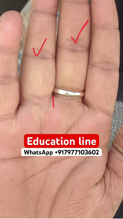 Education line in hand #astrology #fortunetelling #palmreading #horoscope #palmistry