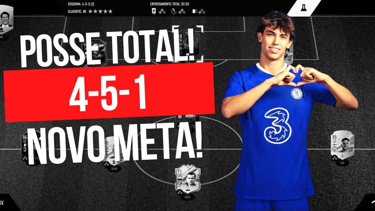 FIFA 23 - ESSA É A NOVA TÁTICA META DO CENÁRIO! 4-5-1 COM POSSE E TABELAS! INSTRUÇÕES NO VÍDEO!