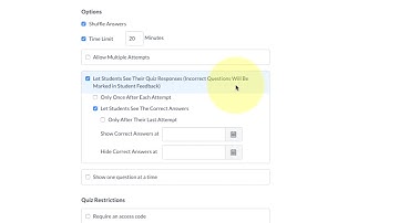 Creating a Canvas Quiz from a Quiz Bank