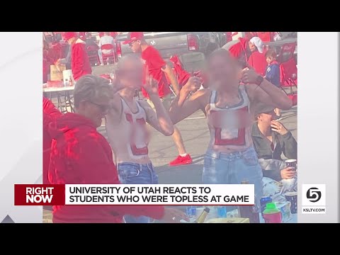 Two women go topless at University of Utah football game; police investigating