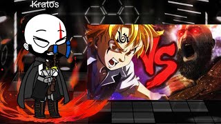 Família Do Kratos Reagem A Duelo De Ãs Kratos Vs Meliodas Do C 7Minutoz
