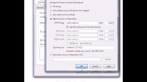 How to configure proxy in FireFox