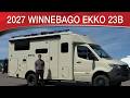 2027 Winnebago EKKO 23B In The New Tough Pebble Exterior