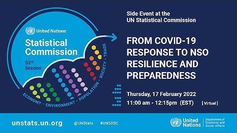 UNSC53 side event: Financing for Data and Statistics: The role of National Statistical Offices