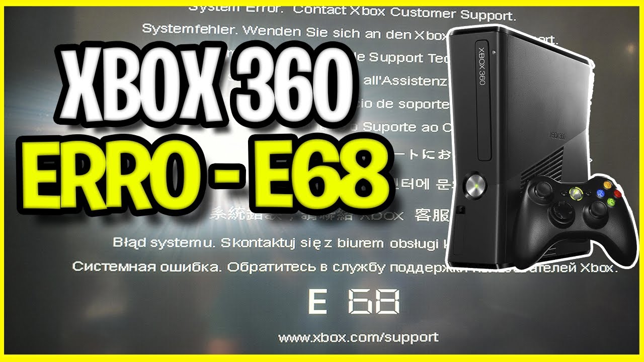 🎮 XBOX 360 SLIM NÃO LIGA - ERRO E68 luz vermelha - YouTube