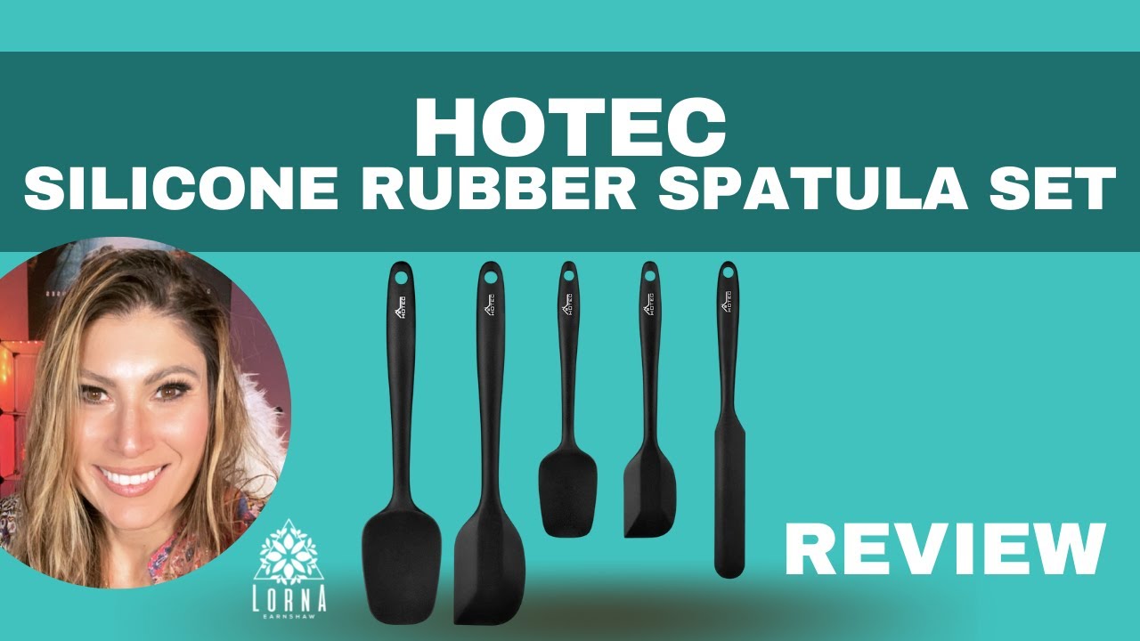 HOTEC Food Grade Silicone Rubber Spatula Set