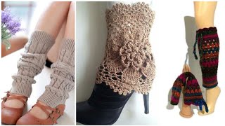 New design and ideas for ladies of crochet leg warmers design