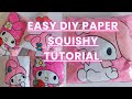 How to make papersquishy 🎀mymelody paper squishys🎀#mymelody #diy #papercraft