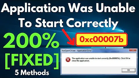 0xc00007b error fix: The Application Was Unable To Start Correctly (0xc00007b). Click Ok To Close