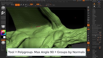 How to fix flipped normal polygons in Zbrush?