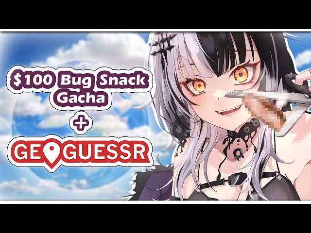 [HAND CAM] ＄100 Bug Snack Gacha with Geoguesserのサムネイル