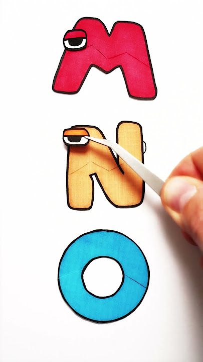 Alphabet Lore Puzzle MNO #alphabetlore #toonymoonyart #shorts #fun