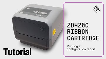 Zebra ZD420C Ribbon Cartridge: How To Print a Configuration Report