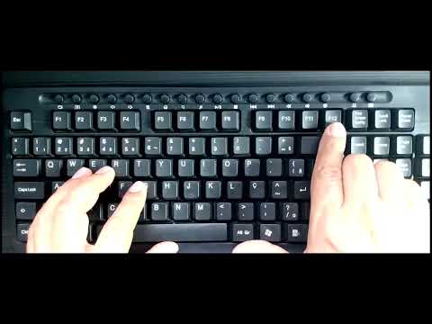 Vídeo: Como Aprender A Digitar No Teclado às Cegas