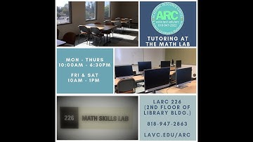 LAVC Online Tutoring Math Students Fall 2020