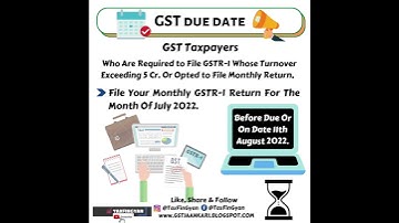 File Your GSTR-1 for the month of July 2022 | @TaxFinGyan | #tax #gst #taxes #2022 #honeysingh #r1