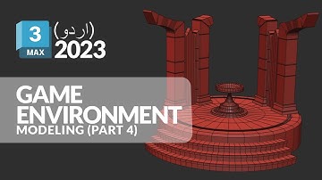 AUTODESK 3DS MAX 2023: Modeling 3D Game Environment (Part 4) in Urdu and Hindi