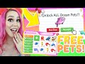 How to get ANY OCEAN PET FREE Roblox Adopt Me!
