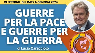 Guerre per la pace e guerre per la guerra  Lucio Caracciolo all'XI Festival a Genova 2024