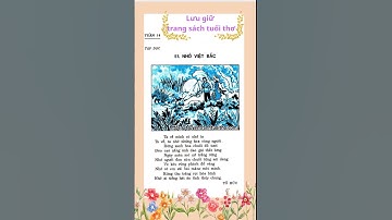 Nhớ Việt Bắc- Tố Hữu- Lưu giữ trang sách tuổi thơ