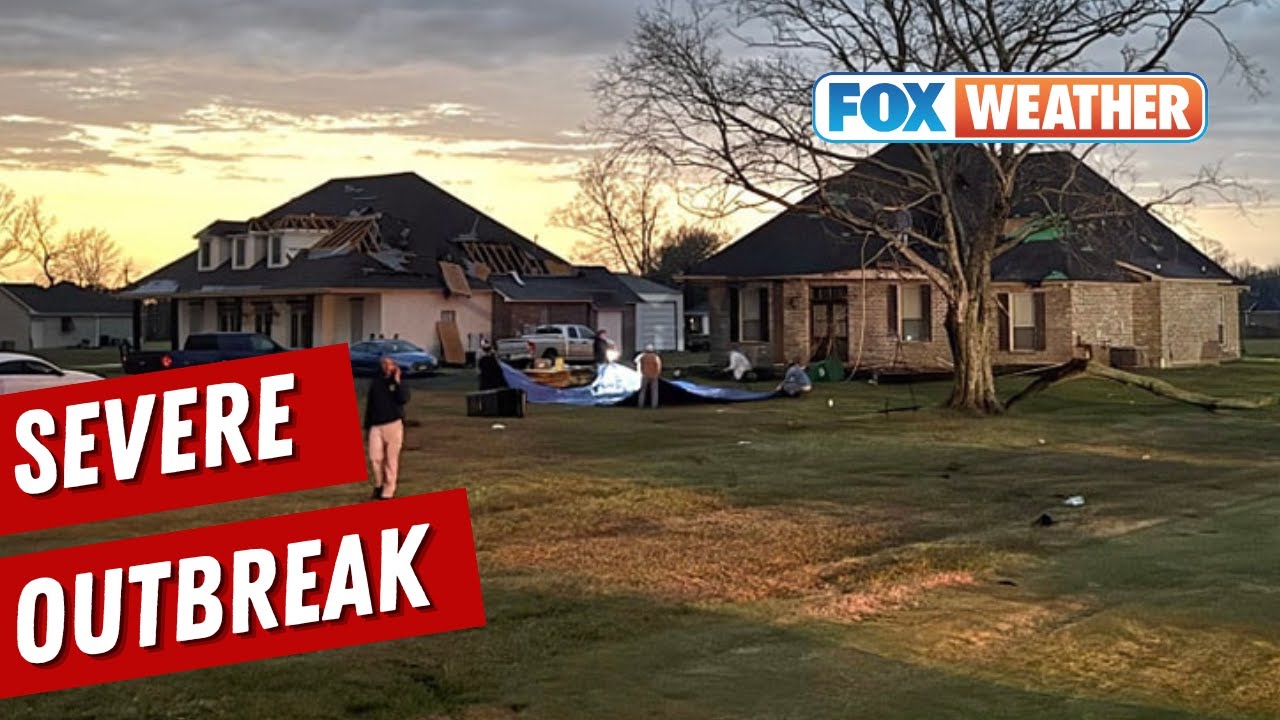 Destructive Severe Weather Outbreak Tears Across The South - YouTube