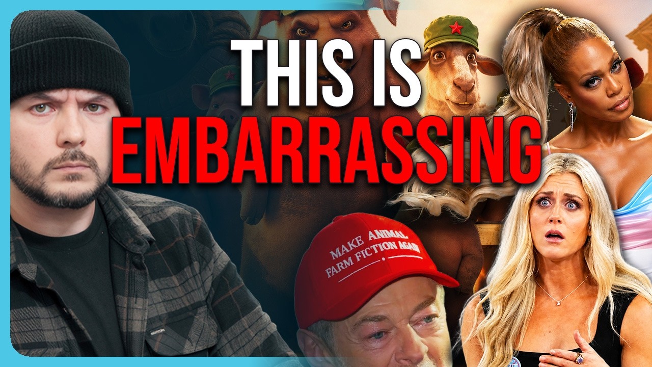TRANS Actor Promotes Animal Farm Movie, Tim Pool SLAMS Conservatives Pushing Anti Capitalist Film - YouTube