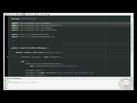 iText Basics اساسيات