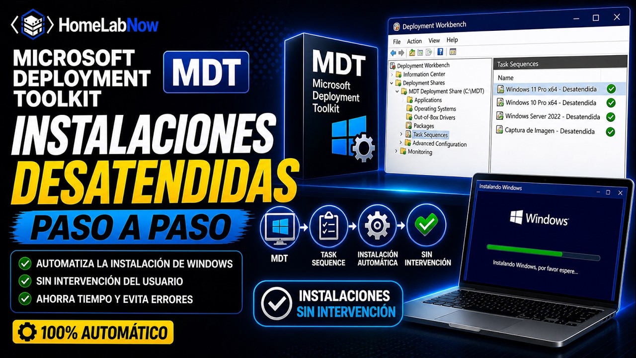 Microsoft Deployment Toolkit: Instalaciones Desatendidas paso a paso