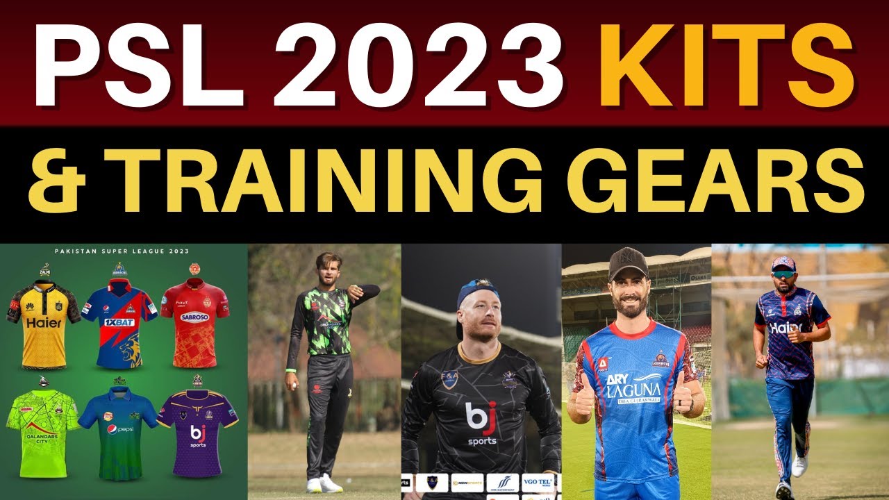 PSL 2023 😍 All Teams New Kits & Training Gears PSL 8 all teams