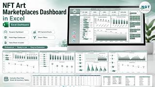 NFT Art Marketplaces Dashboard in Excel NFT Art Marketplaces Dashboard in Excel