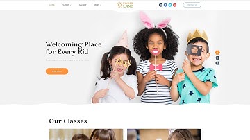 Kids Center Responsive HTML5 Website Template by RockThemes - 62263