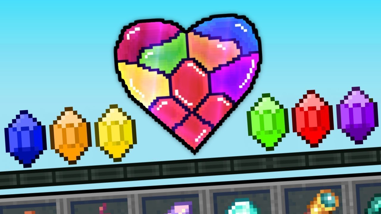 Minecraft but with SINGLE INFINITY HEART