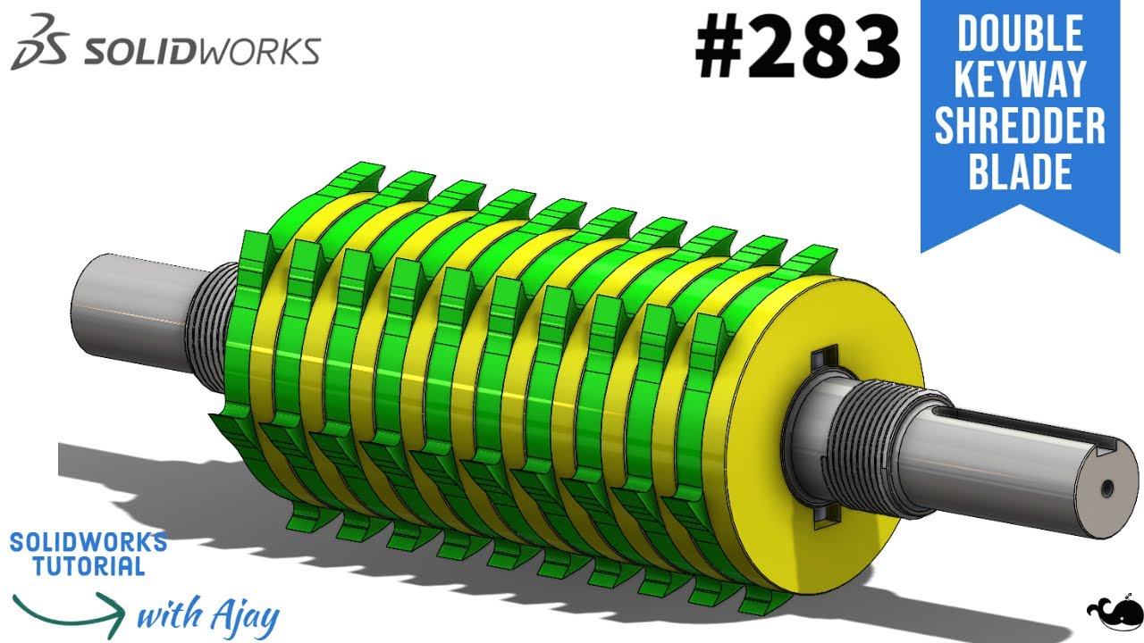 Double Keyway Shredder Blade and Shaft Assembly (Prototype) 283