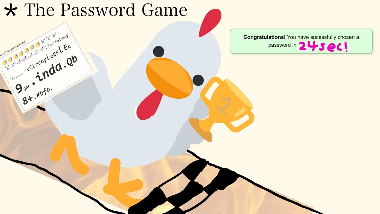 [WR] The Password Game Speedrun 0:24 (Pre-Typed, Spreadsheet) - YouTube