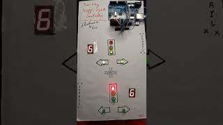 2 Way Traffic Light System 🎀🌚 #shorts #shortvideo #short #arduino