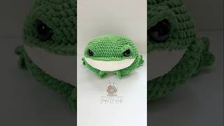 Full Jumbo Frog pattern in my shops linked in bio. #diy #crochet #amigurumi #plushies #frog #diy