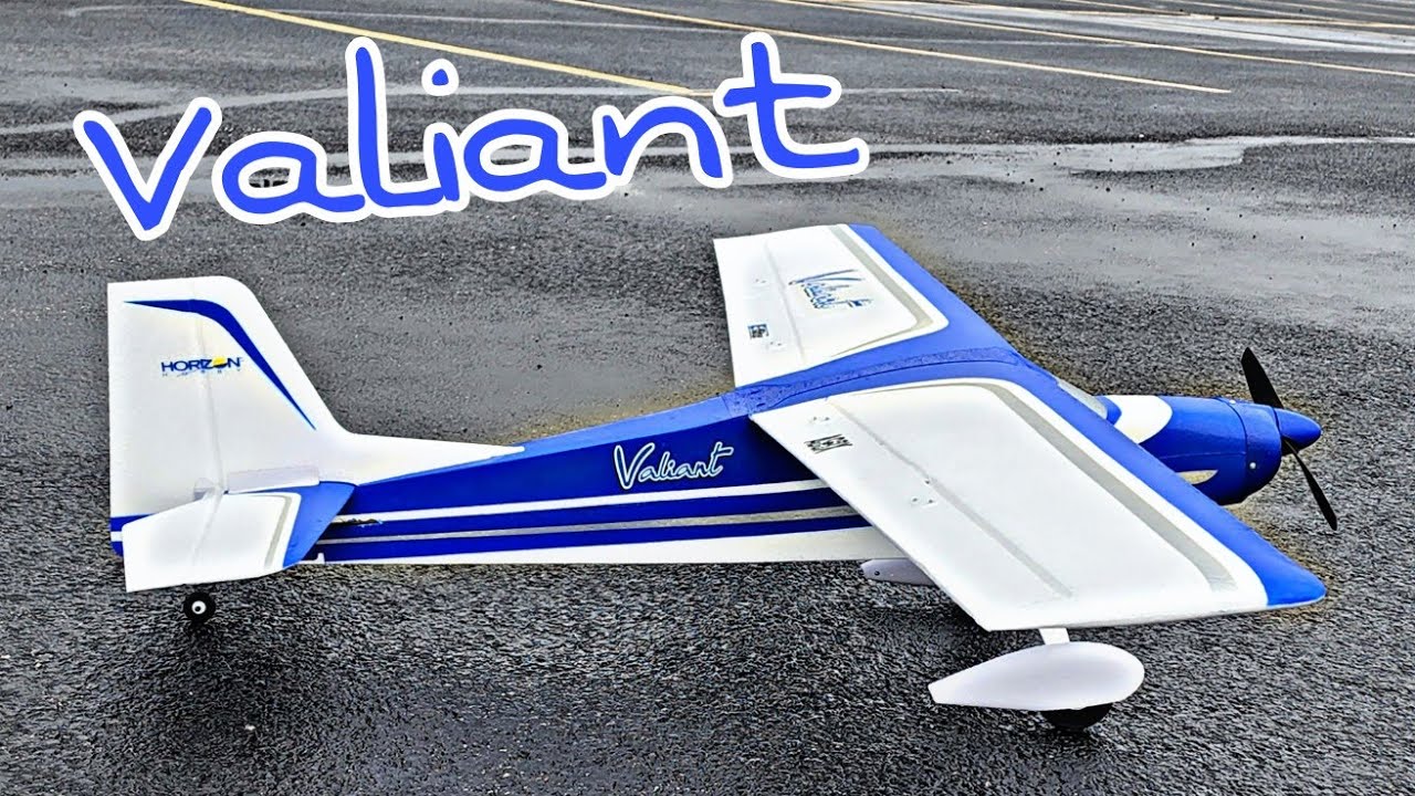 Maiden Flight Of the Eflite Valiant 1.3m BNF! YouTube