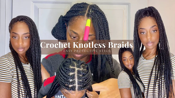 Learn Easy Knotless Braids with Crochet Method