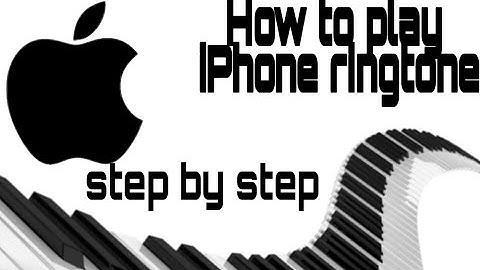 How to play iPhone ringtone on piano.Step by step latest video. Download for whatsapp status .