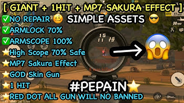 [ Giant and MP7 Sakura Effect ]Rules Of Survival Hack With Simple Assets 😎