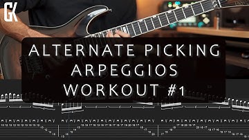 Alternate Picking Arpeggios Workout 1 | George Karayiannis