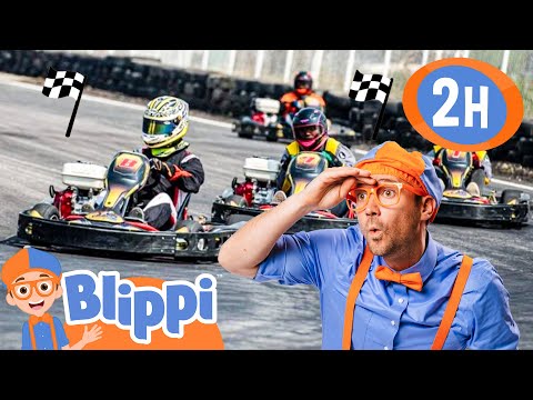 Ready, Set, GO! 🚦🧡 Blippi’s Kart Racing Adventure | Blippi | Kids Road Trip!