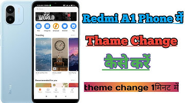 Redmi A1 Thame Change Setting|| redmi A1 Mein theme change kaise kare|| PAPA JI TECHNO