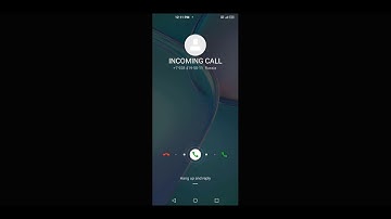 Infinix ZERO 8 incoming call (screen video)