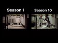 Shameless intro season 1 and 10 side-by-side