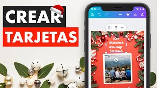 CÓMO CREAR TARJETAS DE NAVIDAD Y AÑO NUEVO DIGITALES EN TELÉFONO Y PC 🎄🎅🏼 screenshot 1