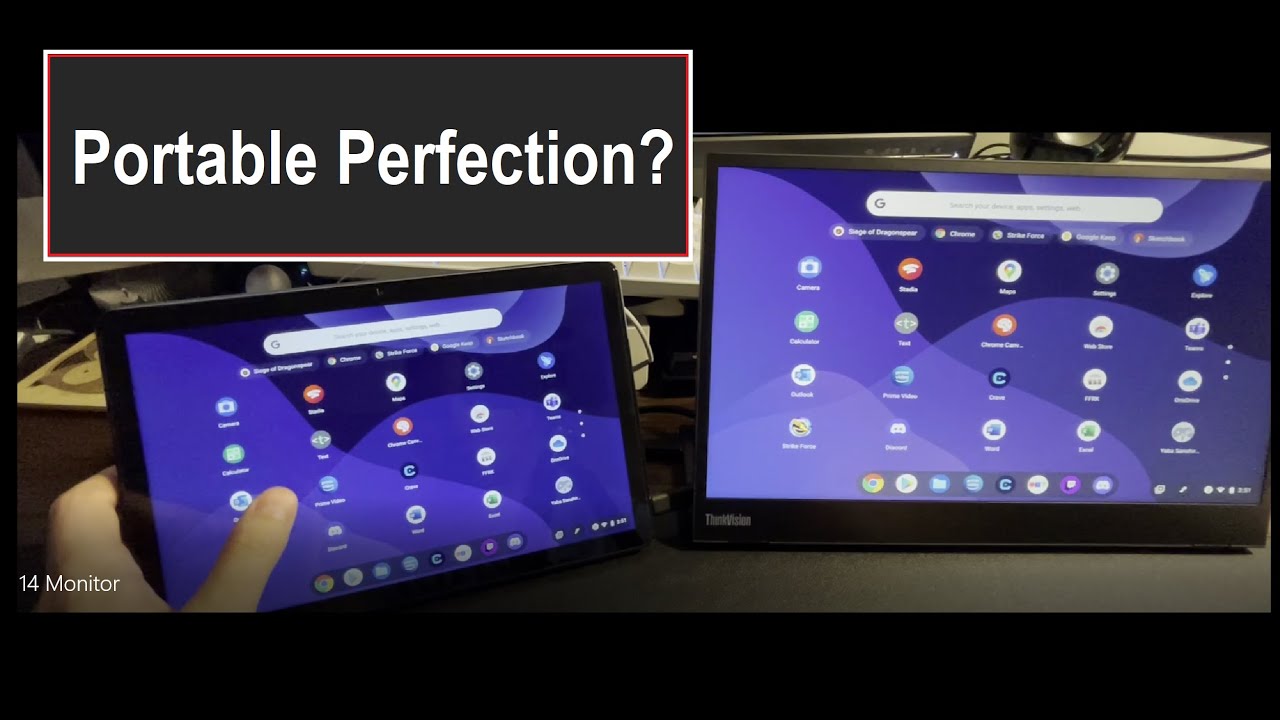 Lenovo ThinkVision M14 (メーカー保証残あり) Lenovo ThinkVision M14 Review | PCMag
