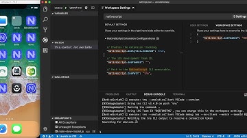NativeScript VSCode extension: saving the iOS Team ID