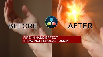 Fire in Hand effect in Davinci Resolve Fusion